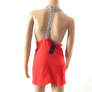 New Eclair Women's Boho Top Flare Orange Size 1X